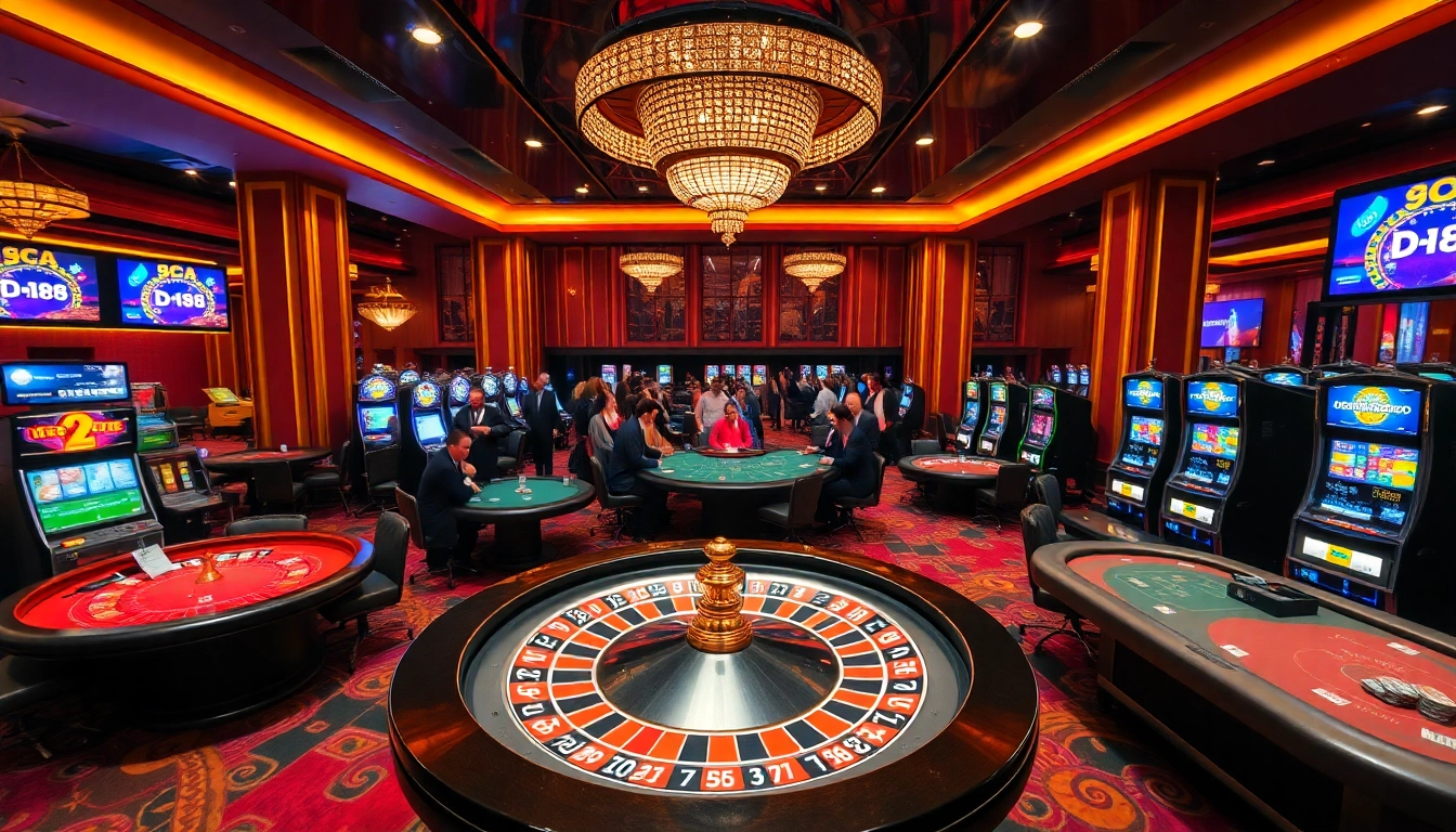 Experience thrilling gambling action at https://dh88.bio/ with exciting games, chips, and vibrant casino ambiance.