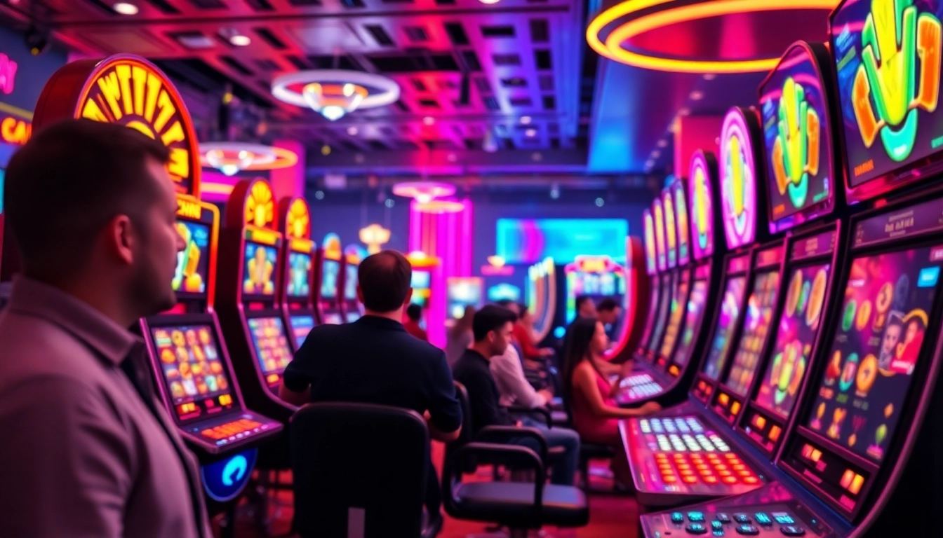 Casino en ligne 2026, vibrant gaming scene showcasing players enjoying their favorite games