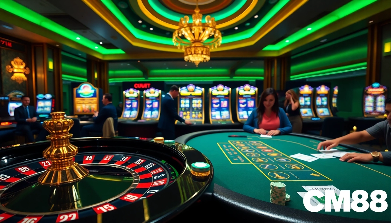 CM88 casino players enjoying betting at a roulette table in a thrilling environment.