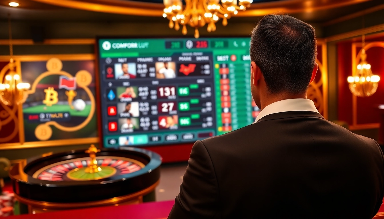 Experience the excitement of paris sportif crypto 2026 as players make winning bets and enjoy a vibrant online casino atmosphere.