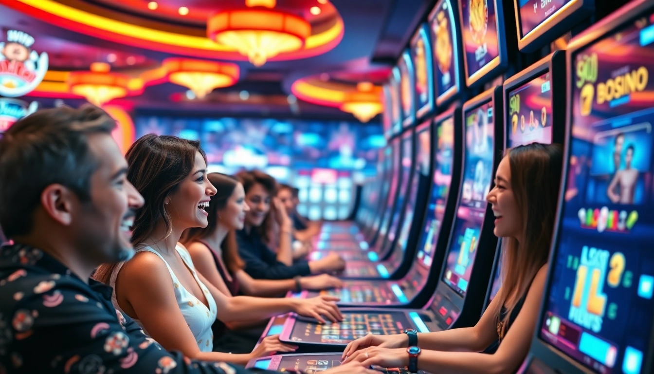 Découvrez le meilleur site casino en ligne belgique avec des joueurs captivés dans un casino moderne.